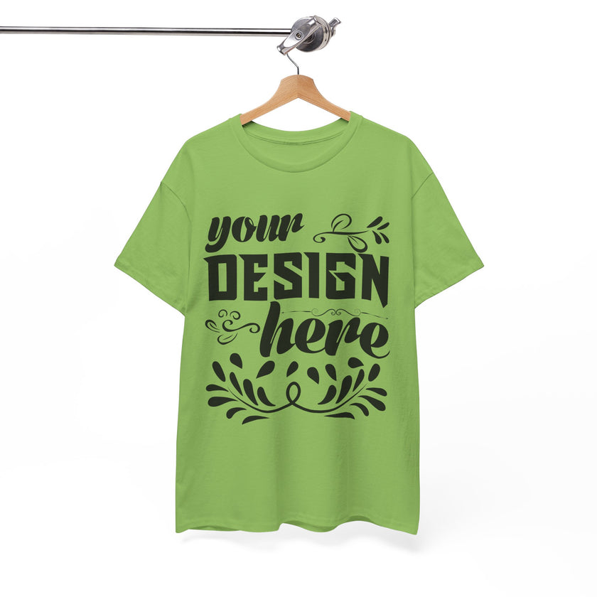 Customizable Gildan 5000 Unisex Heavy Cotton T-Shirt Classic Fit