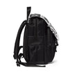 Customizable Unisex Casual Shoulder Backpack Oxford Canvas Flap With Straps