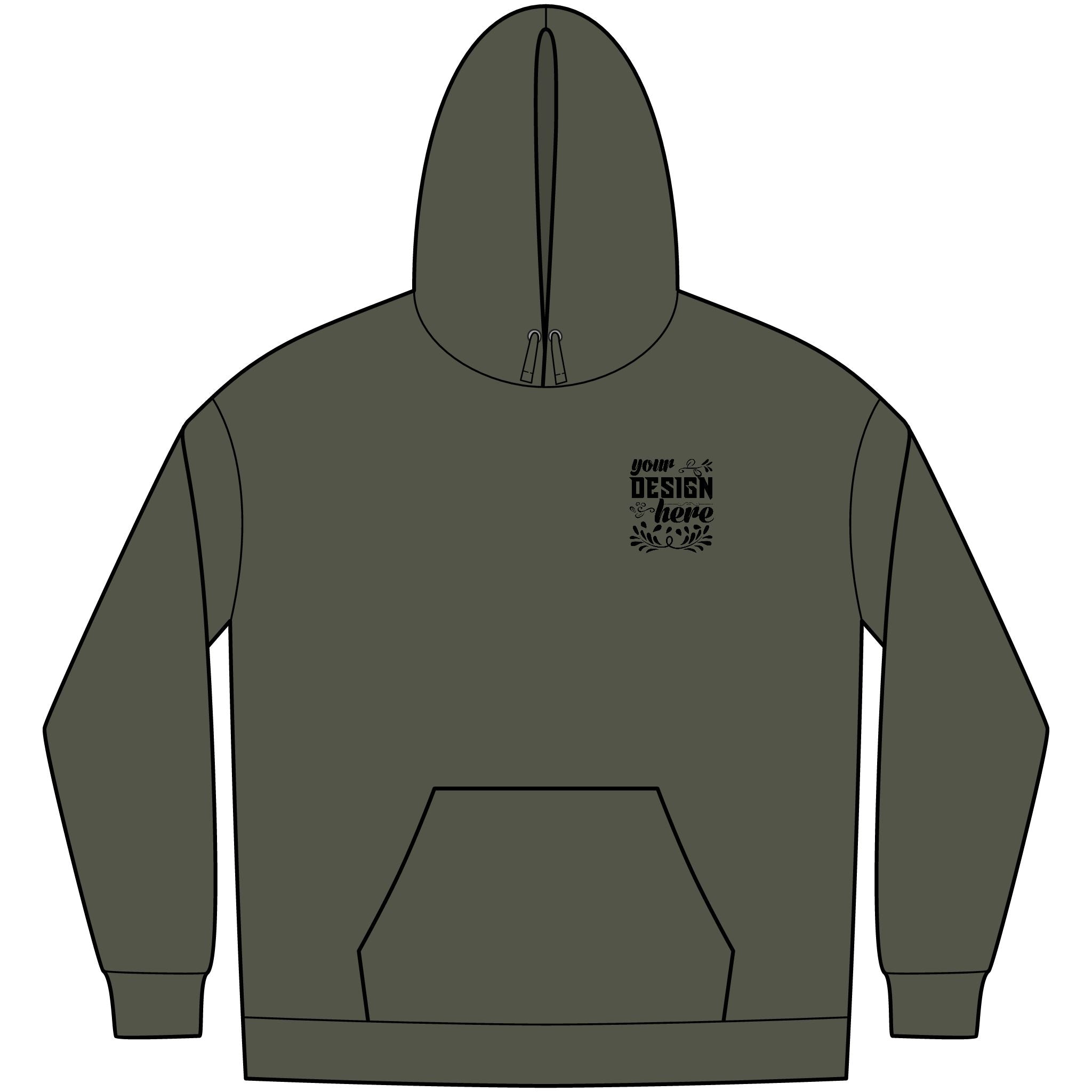 Customizable District DT6100 Mens VIT Fleece Hoodie