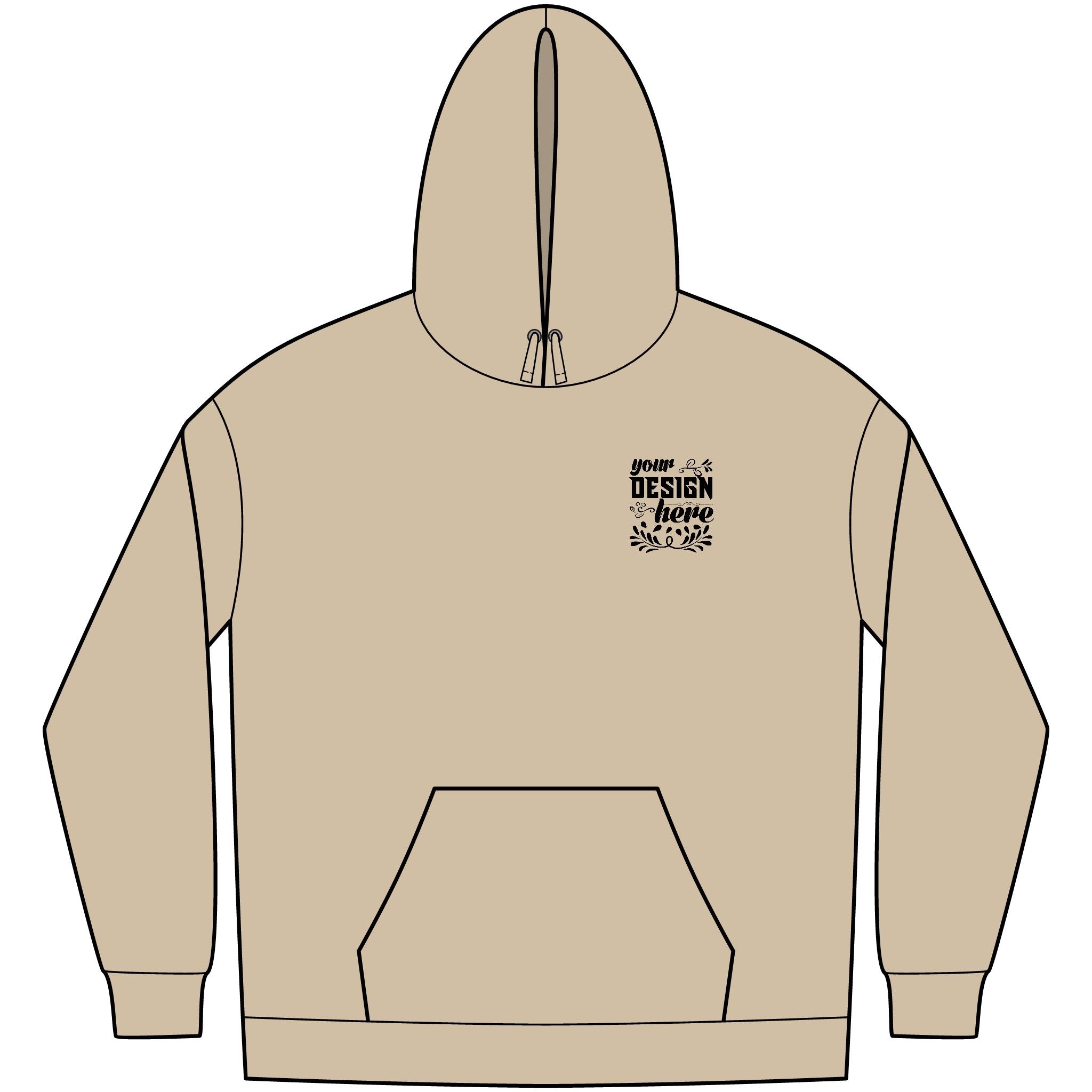 Customizable District DT6100 Mens VIT Fleece Hoodie