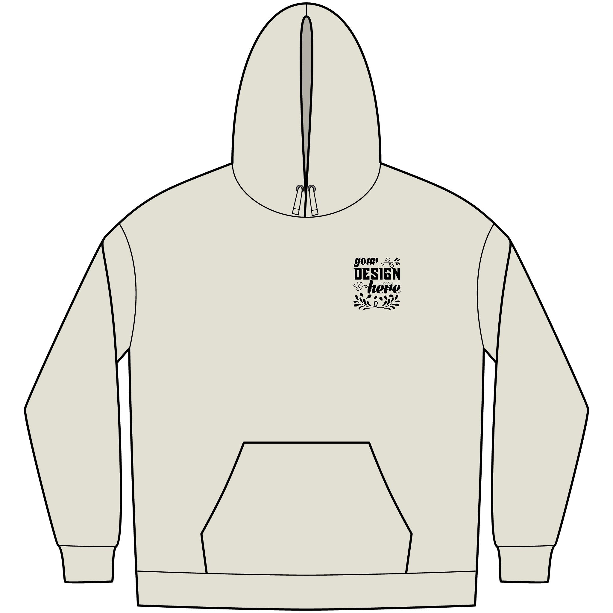 Customizable District DT6100 Mens VIT Fleece Hoodie