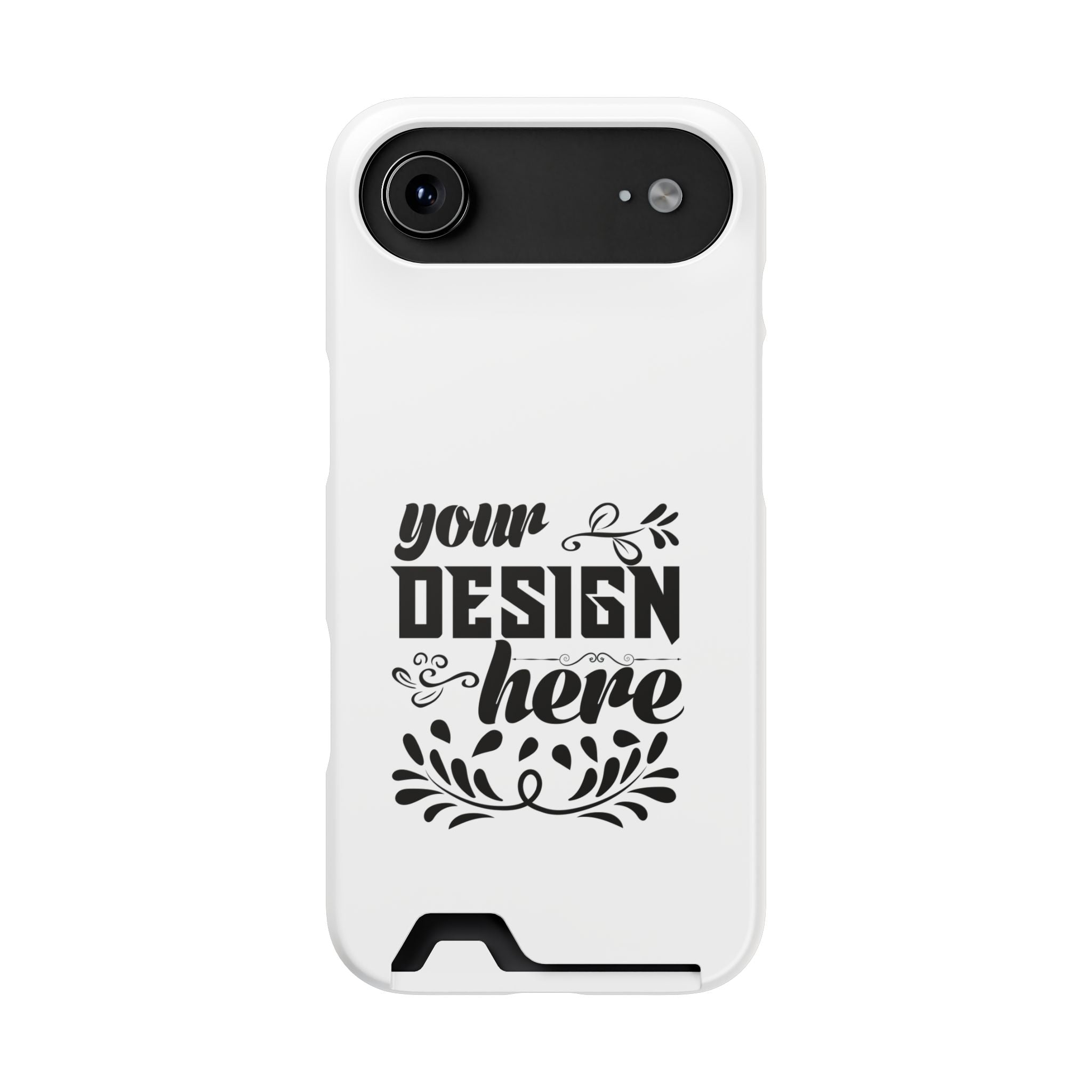 Customizable Polycarbonate Phone Case With Card Holder MagSafe Compatible