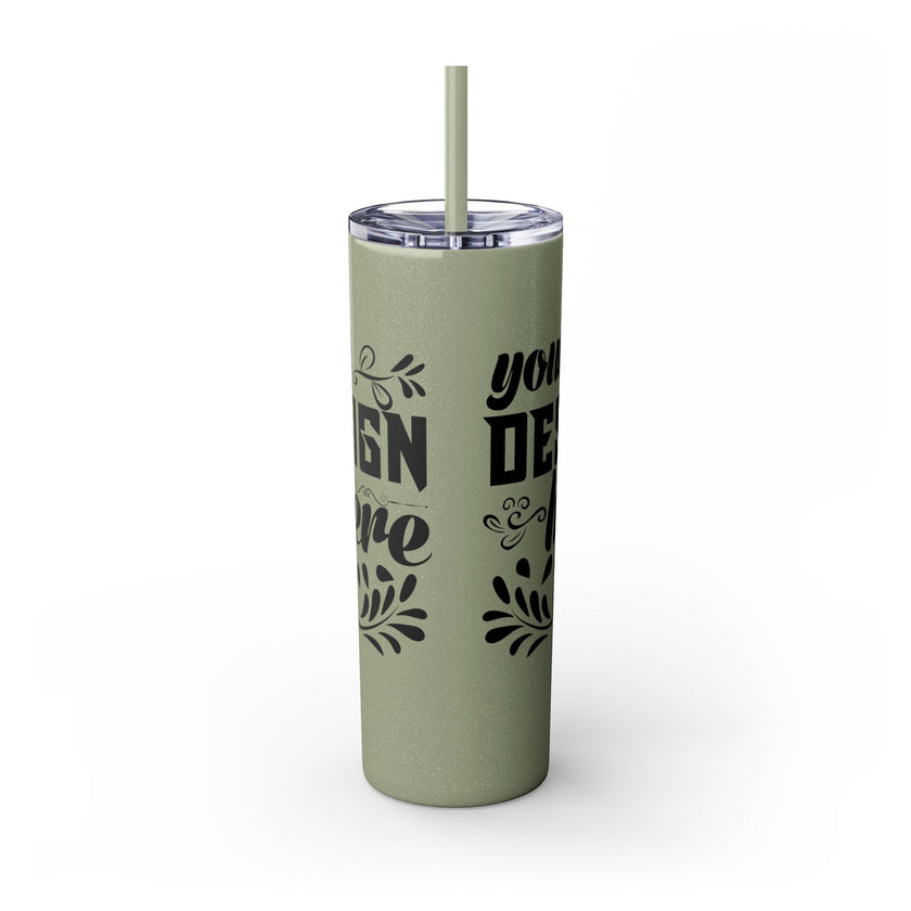 Customizable Maars 20oz Skinny Tumbler with Straw Stainless Steel