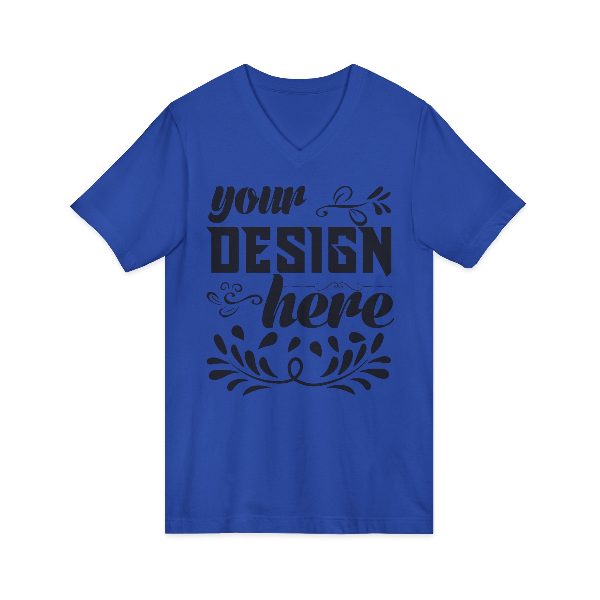 Customizable Bella+Canvas 3005 Unisex Jersey V-Neck Short Sleeve Tee