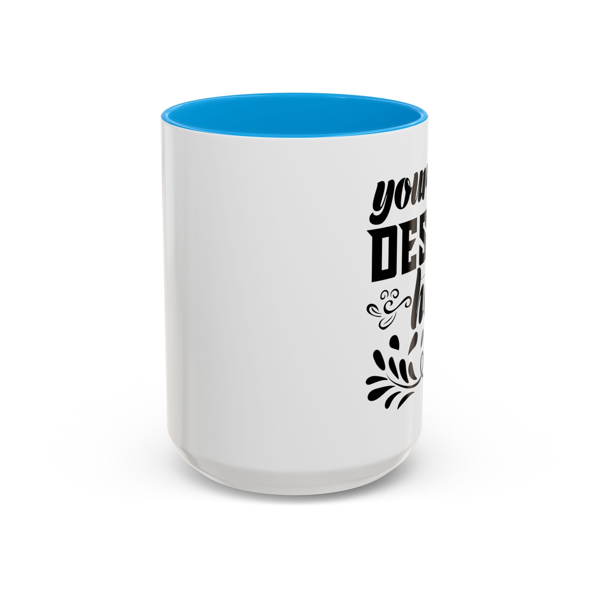 Customizable Glossy Ceramic Accent Mug 11oz and 15oz