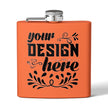 Customizable Polar Camel 6oz Stainless Steel Flask with UV DTF Print