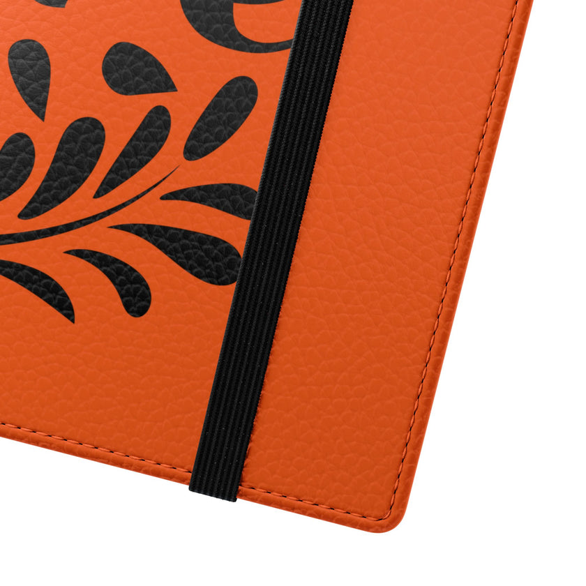 Customizable Flip Folio Phone Case With Card Slots Stand And Elastic Strap