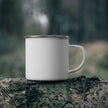 Customizable Enamel Camping Mug 12oz Stainless Steel with Rounded Corners