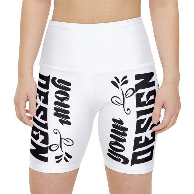 Customizable Womens Workout Shorts All Over Print Medium Heavy