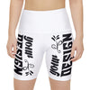 Customizable Womens Workout Shorts All Over Print Medium Heavy