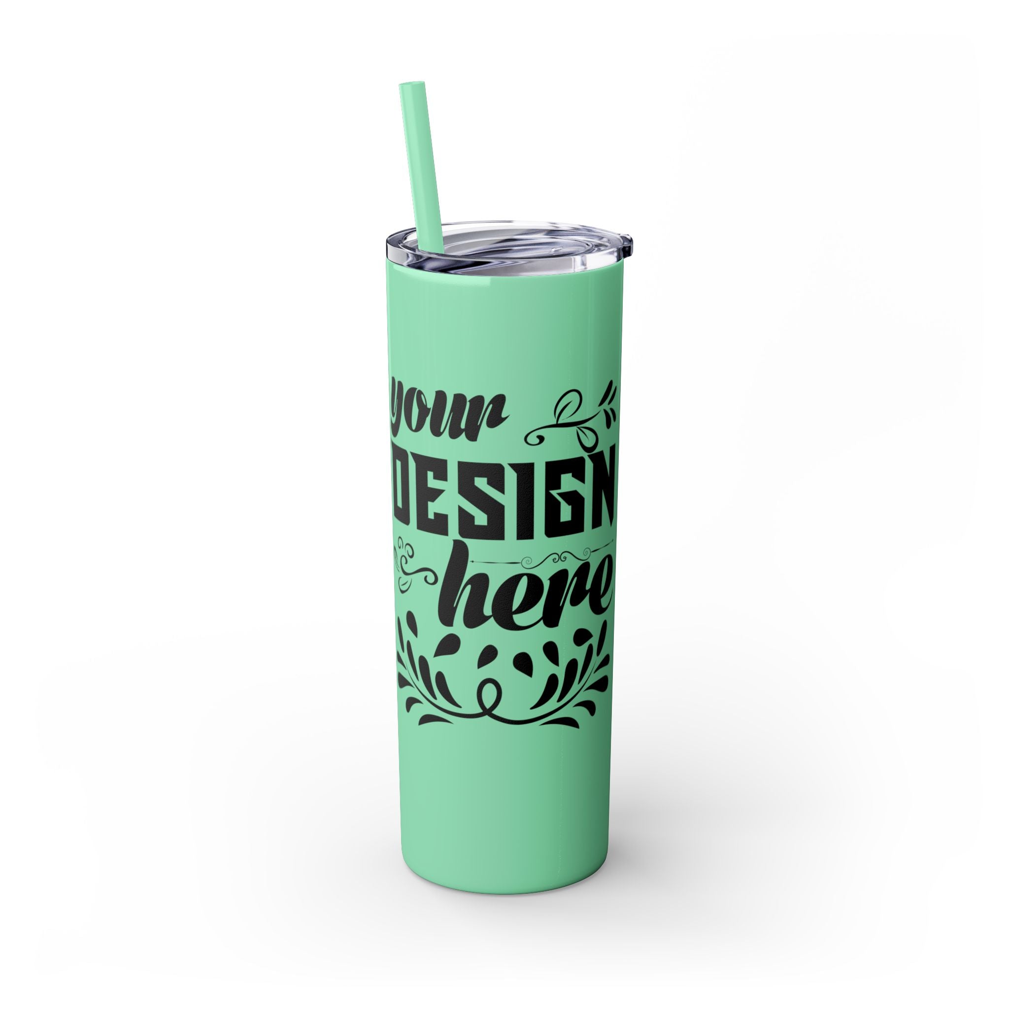 Customizable Maars 20oz Skinny Tumbler with Straw Stainless Steel