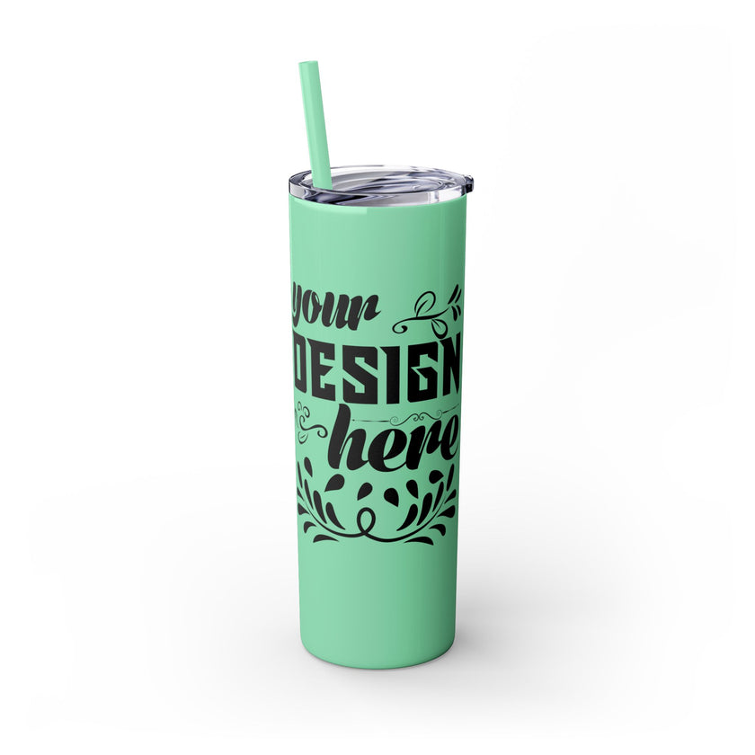 Customizable Maars 20oz Skinny Tumbler with Straw Stainless Steel