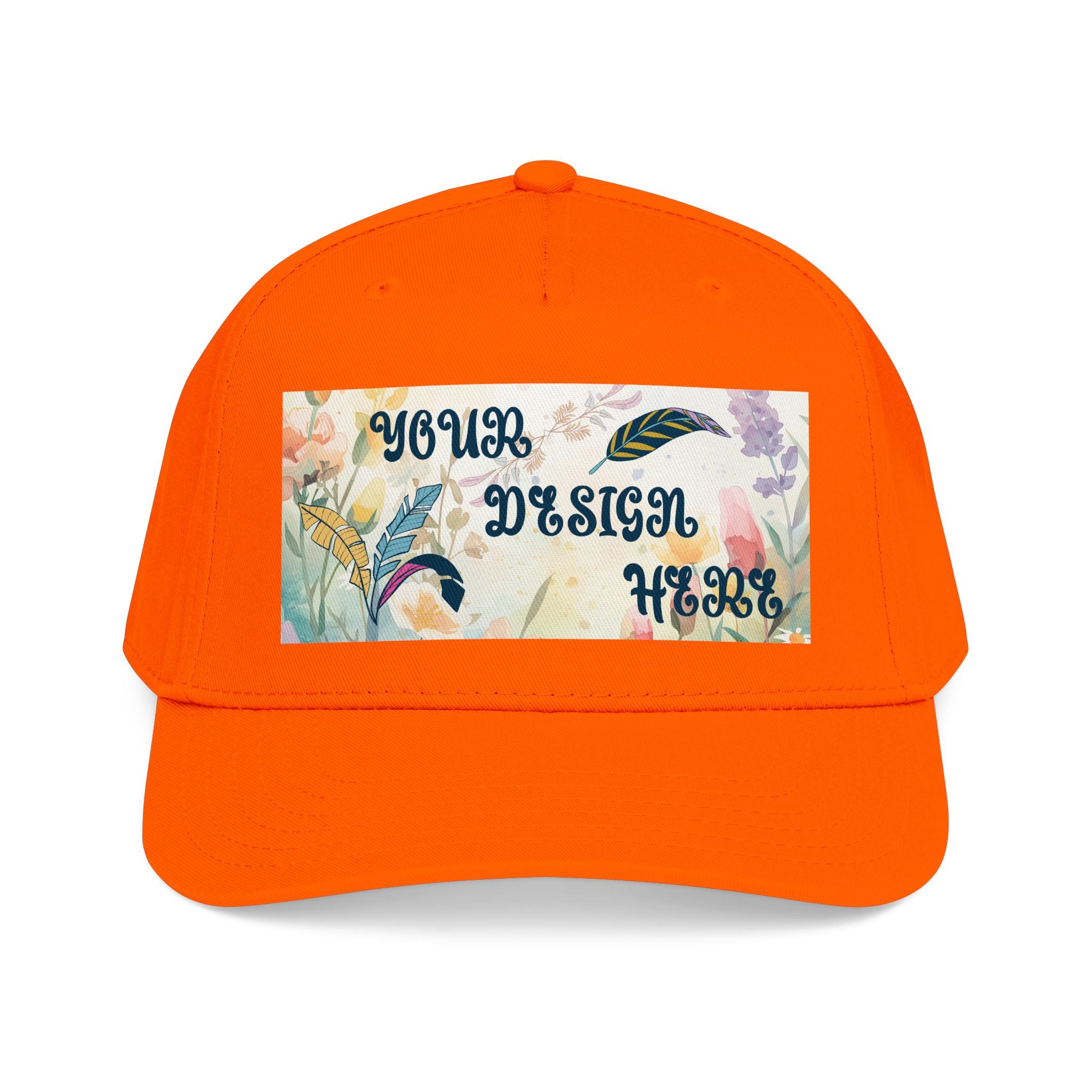 Customizable OTTO 31-069 Mid Profile 5 Panel Baseball Cap