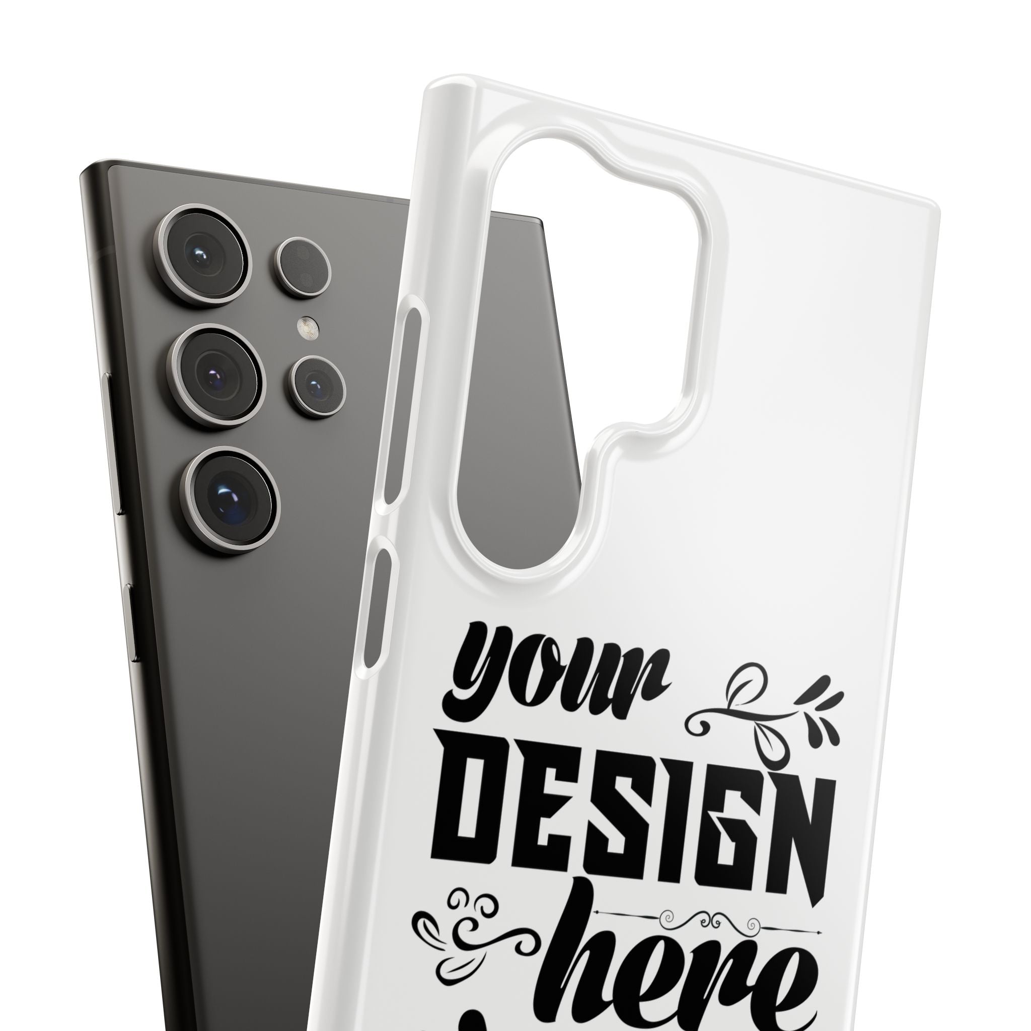 Customizable Snap Phone Case Slim Lightweight Polycarbonate Gloss Or Matte