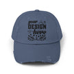 Customizable District DT600 Distressed Cotton Cap for Personalized Style