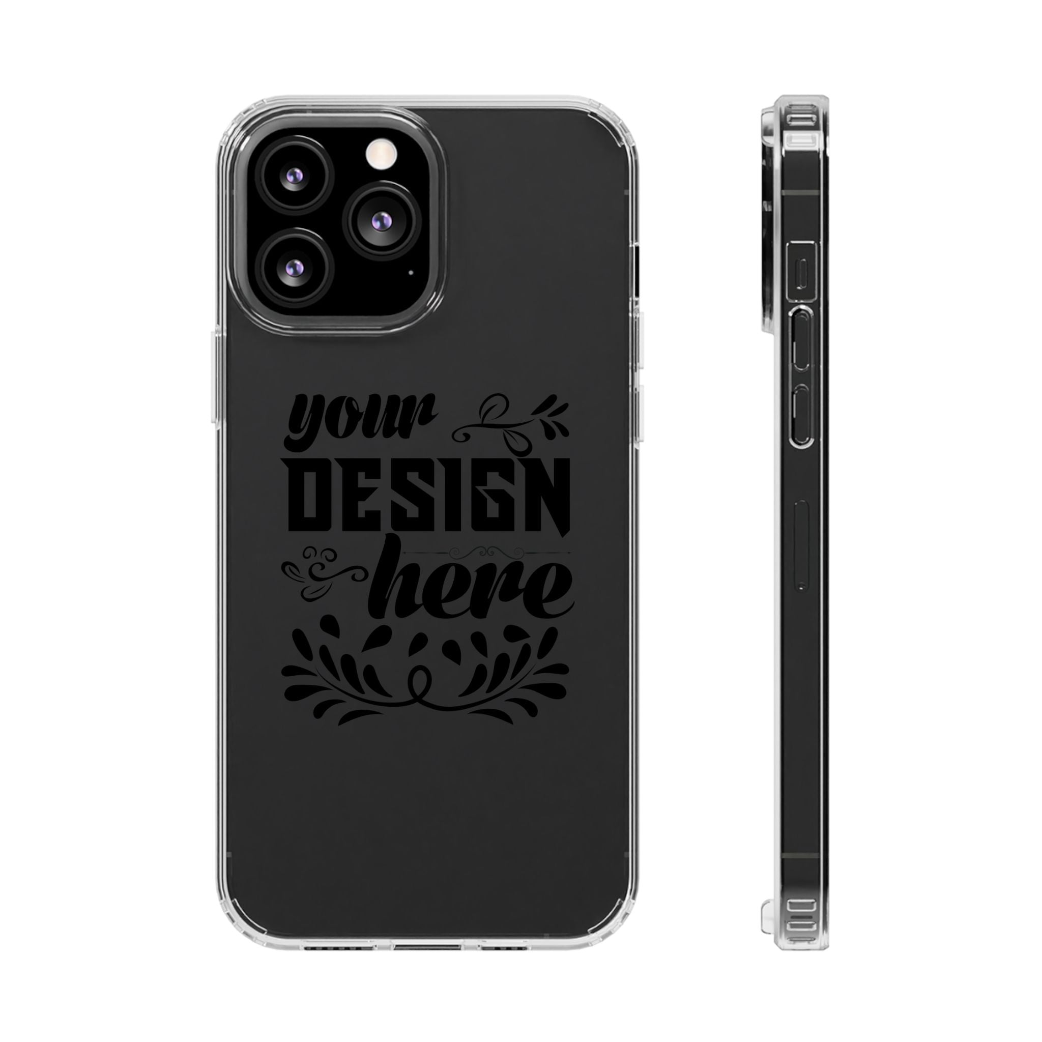 Customizable Clear Impact Resistant Phone Case With TPU Sides Wireless Ready