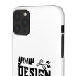 Customizable Snap Phone Case Slim Lightweight Polycarbonate Gloss Or Matte