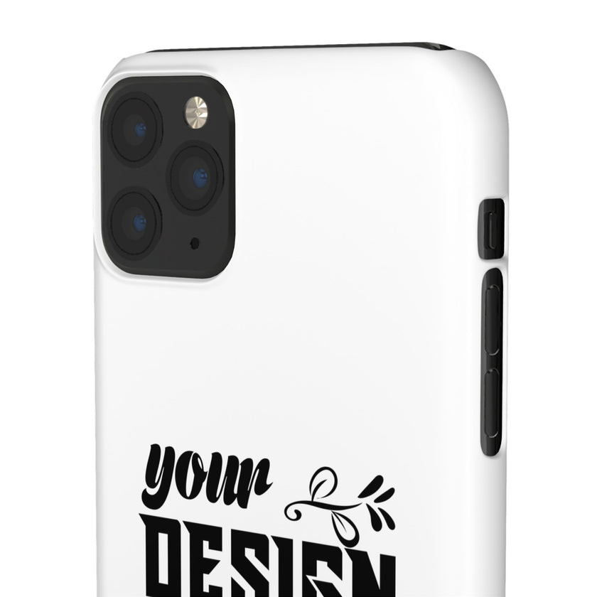 Customizable Snap Phone Case Slim Lightweight Polycarbonate Gloss Or Matte