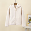 Nameria Faux Shearling Fleece Hooded Zip Jacket
