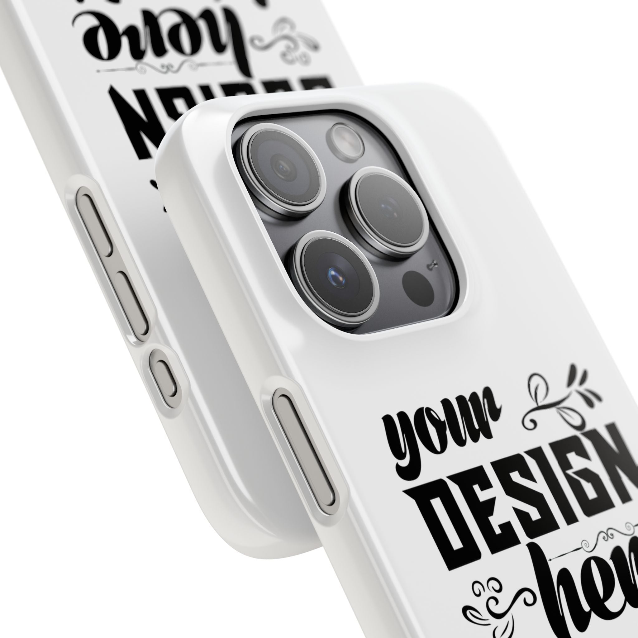 Customizable Snap Phone Case Slim Lightweight Polycarbonate Gloss Or Matte