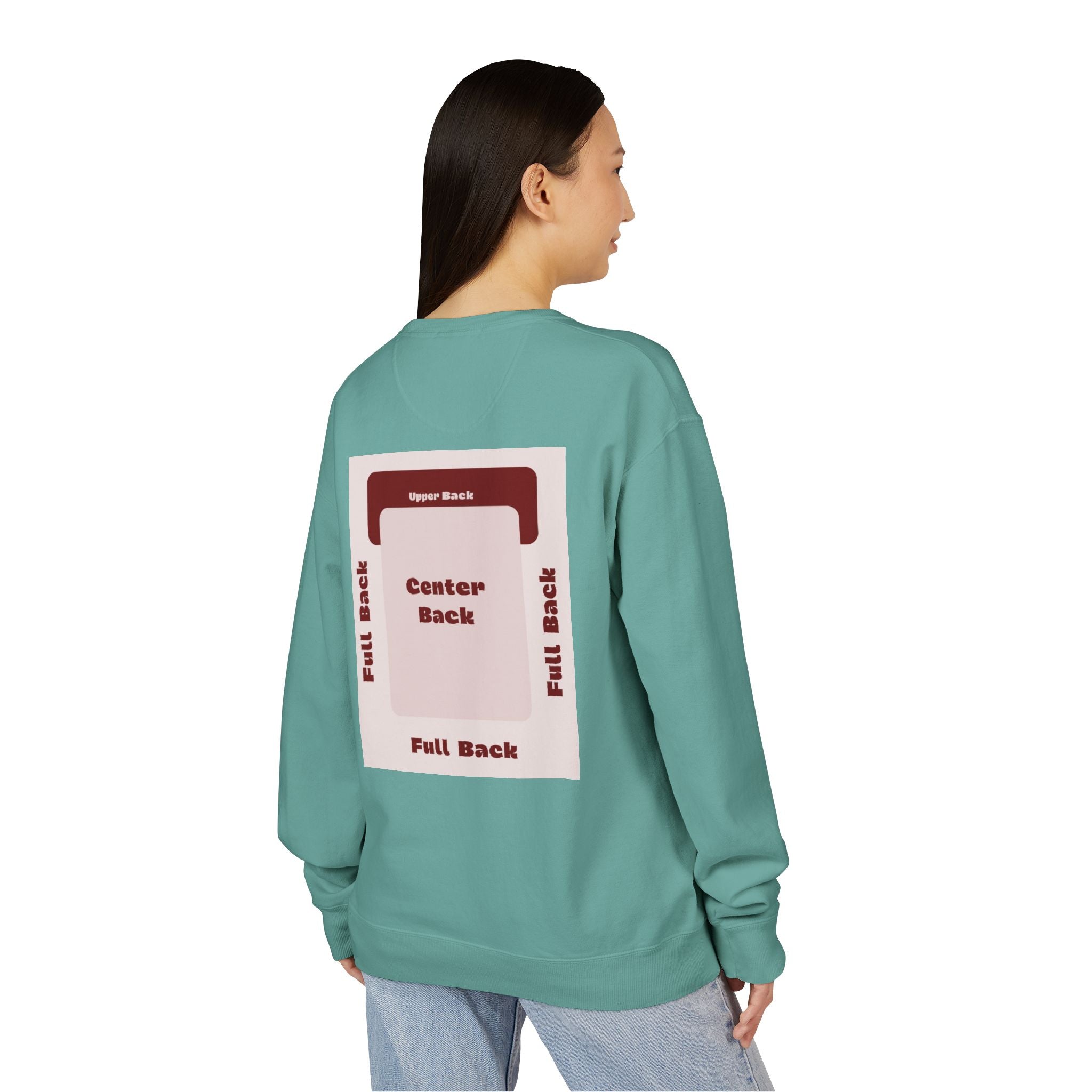 Customizable Hanes GDH400 Unisex Garment Dyed Crewneck Sweatshirt