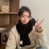 Nameria Textured Hand Hook Knit Scarf Acrylic Blend