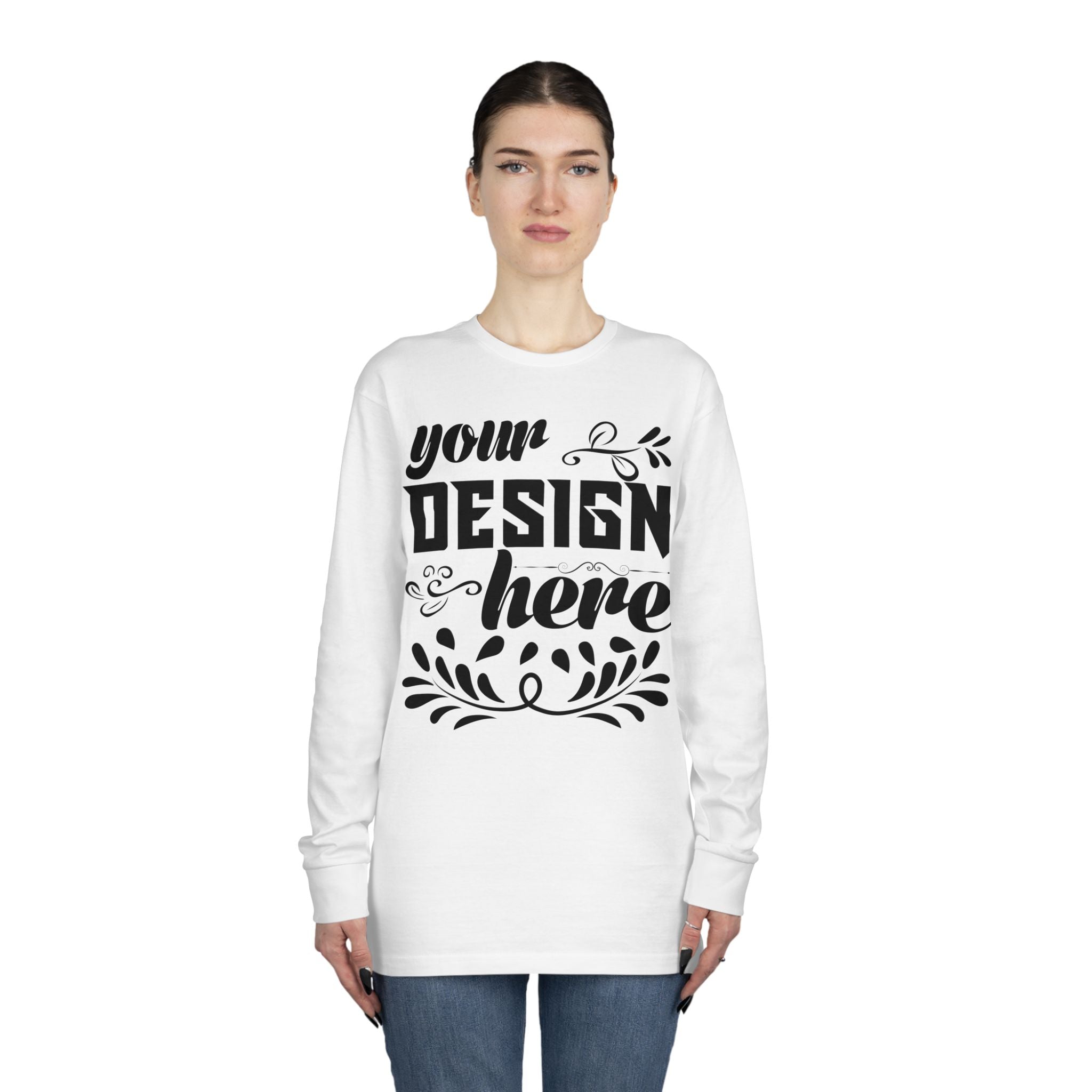 Customizable Lane Seven LS15009 Unisex Long Sleeve Crewneck Tee