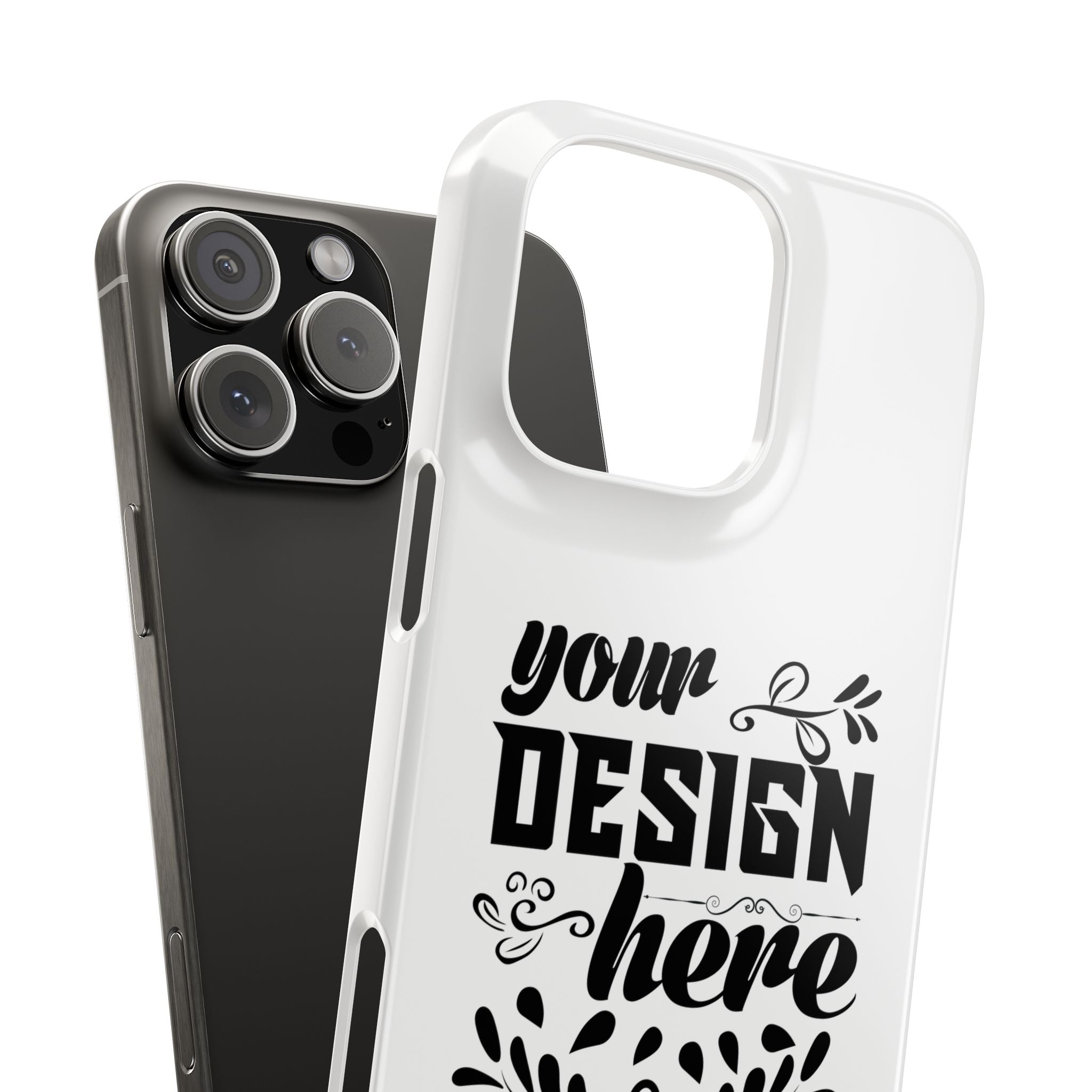 Customizable Snap Phone Case Slim Lightweight Polycarbonate Gloss Or Matte