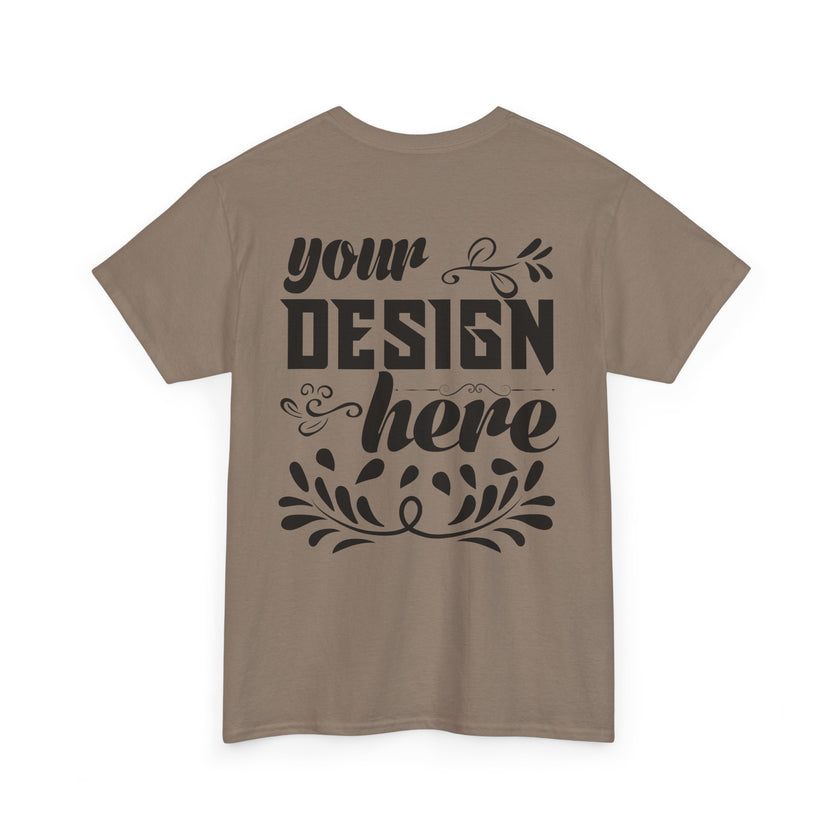 Customizable Gildan 5000 Unisex Heavy Cotton T-Shirt Classic Fit