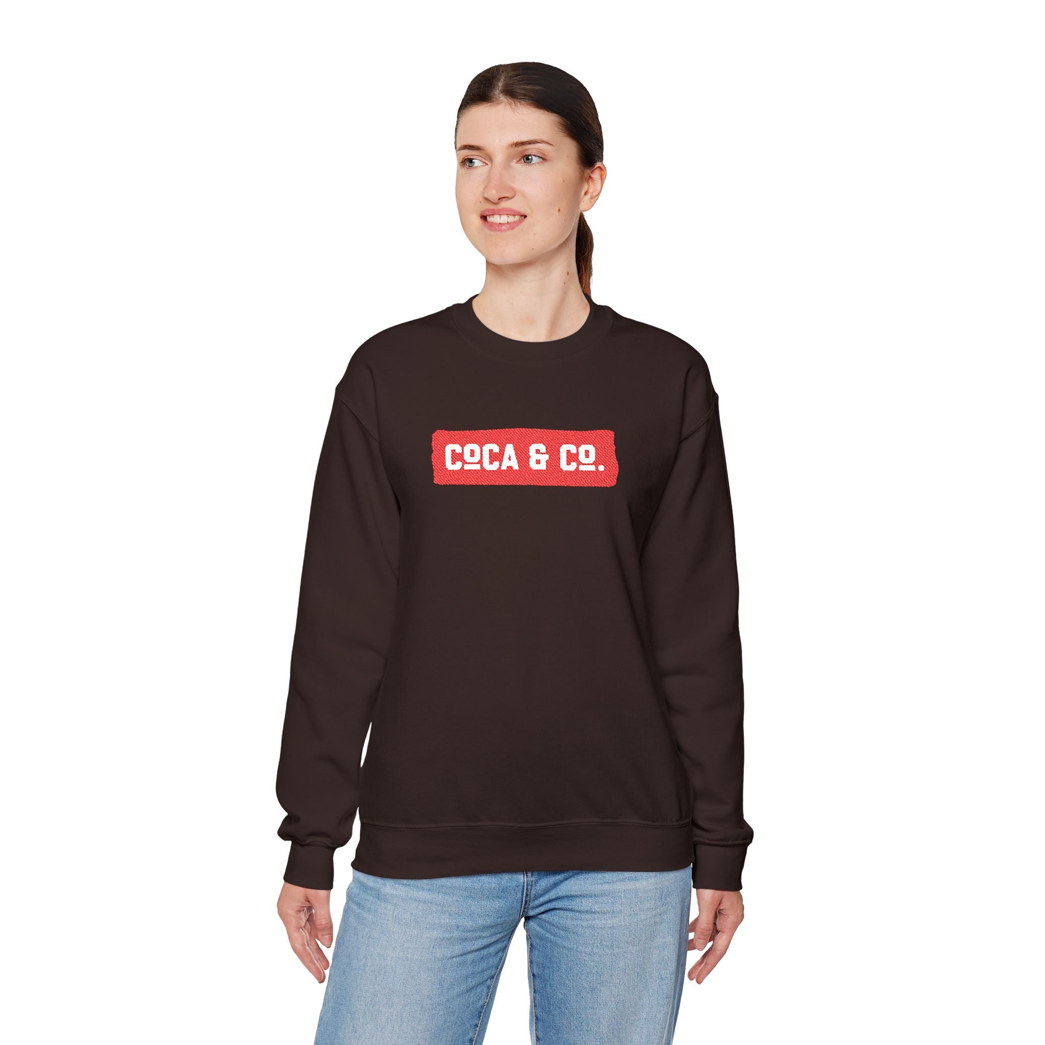 Gildan 18000 Unisex Crewneck Sweatshirt | Coca & Co Embroidery
