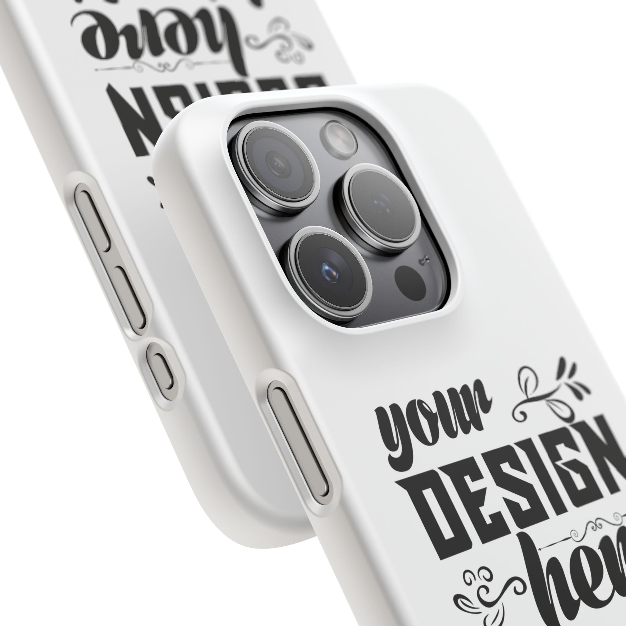 Customizable Snap Phone Case Slim Lightweight Polycarbonate Gloss Or Matte