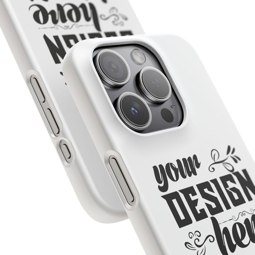 Customizable Snap Phone Case Slim Lightweight Polycarbonate Gloss Or Matte