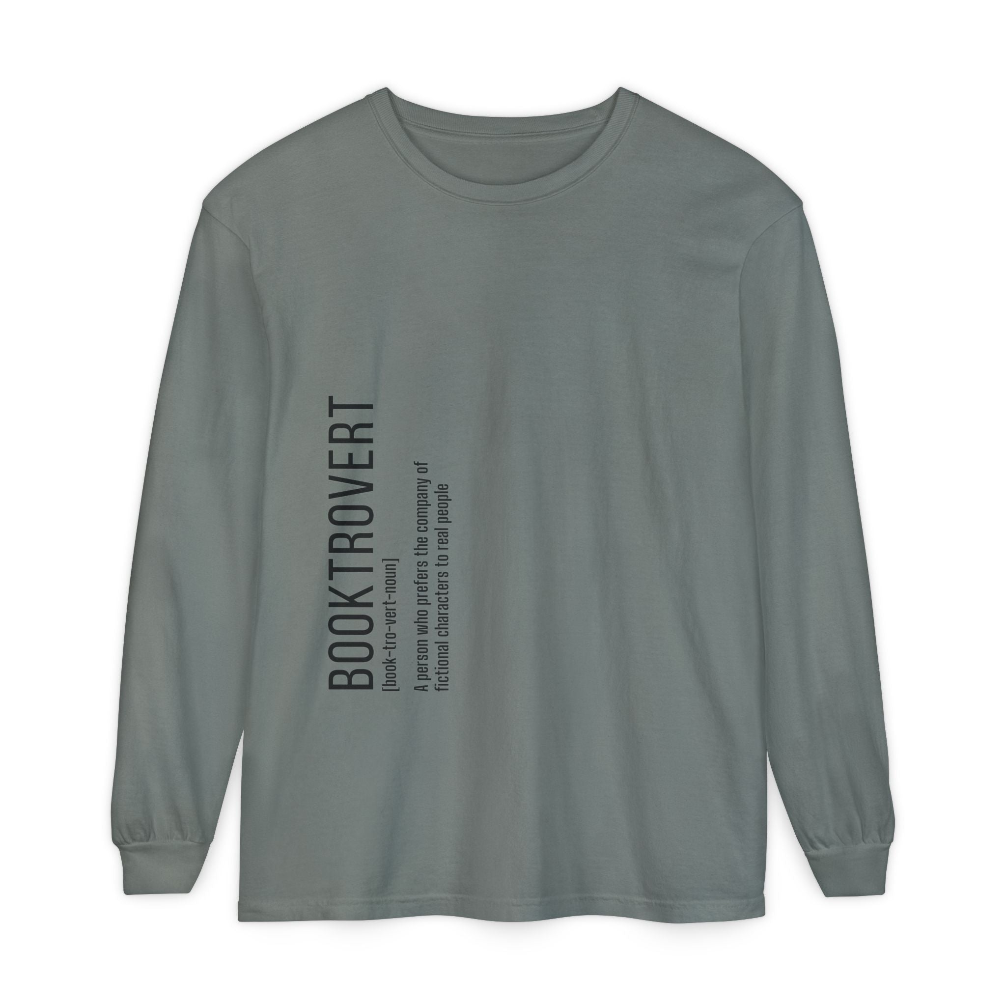 Comfort Colors 6014 Unisex  Long Sleeve T-Shirt | Booktrovert Graphic Print