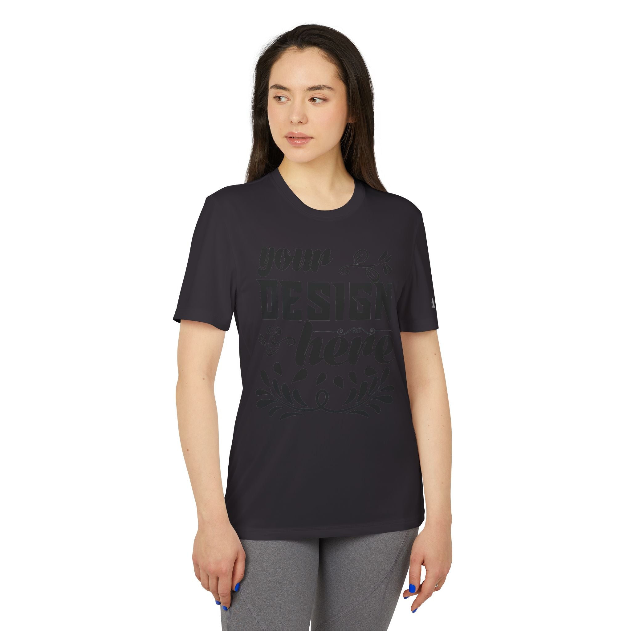 Customizable Adidas A376 Unisex Sport T-Shirt Regular Fit Performance