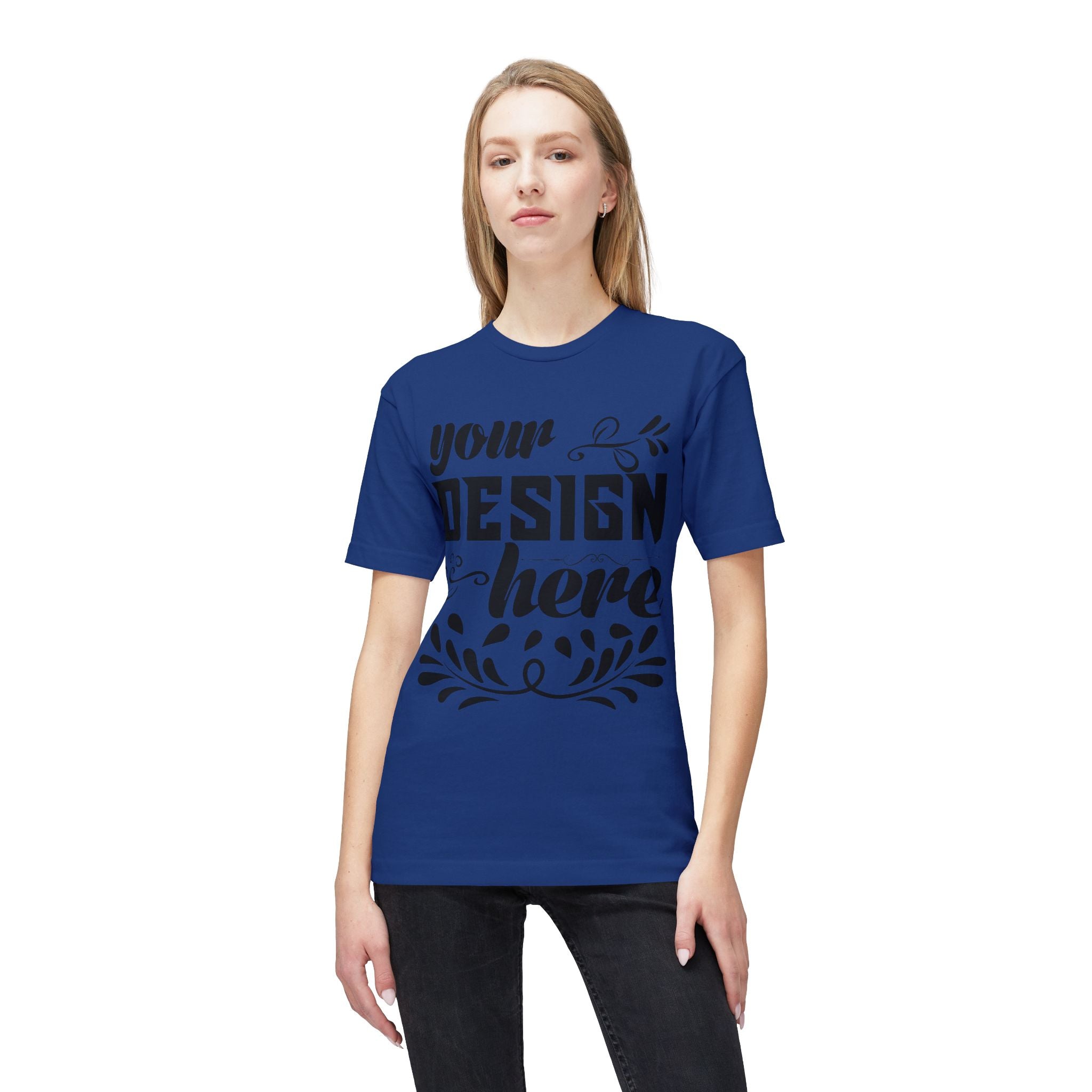 Customizable Bayside 5040 Unisex Midweight T-Shirt Made in US