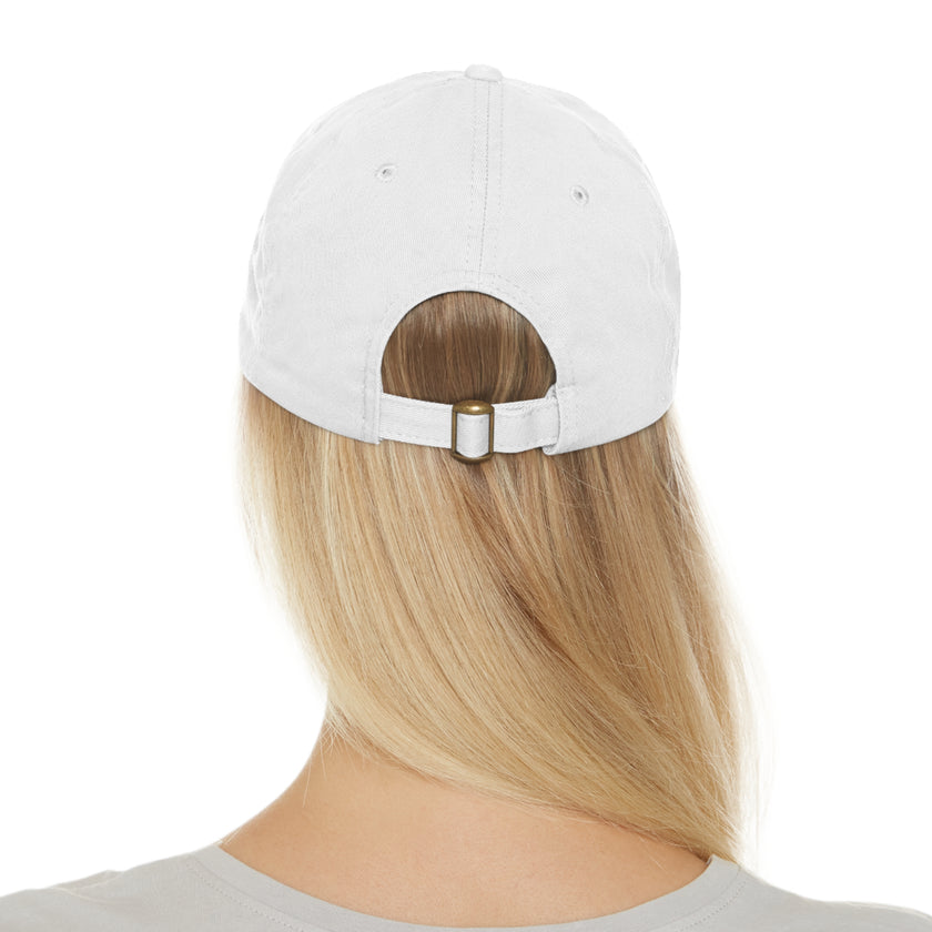 Customizable ValuCap VC300A Dad Hat with Faux Leather Patch Rectangle