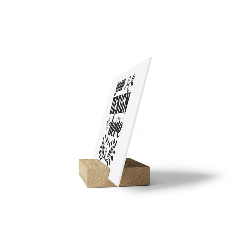 Customizable Gallery Board with Wooden Stand 1.8mm Giclée Print