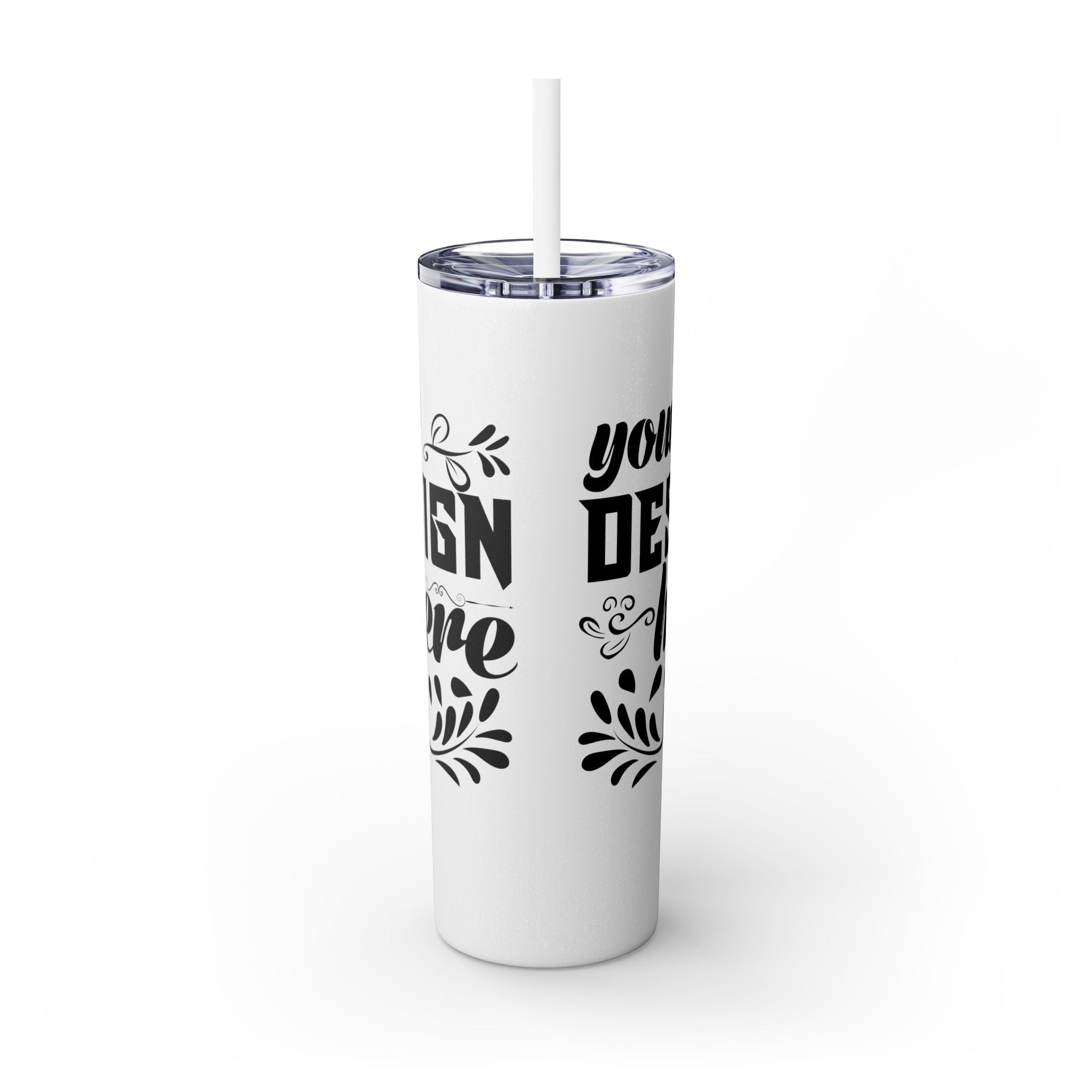 Customizable Maars 20oz Skinny Tumbler with Straw Stainless Steel