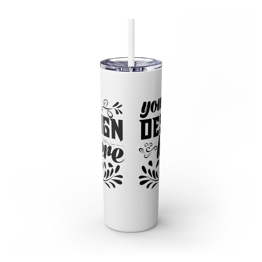 Customizable Maars 20oz Skinny Tumbler with Straw Stainless Steel