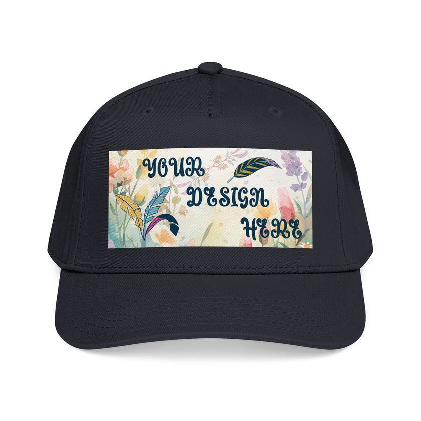 Customizable OTTO 31-069 Mid Profile 5 Panel Baseball Cap