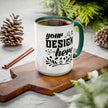 Customizable Glossy Ceramic Accent Mug 11oz and 15oz