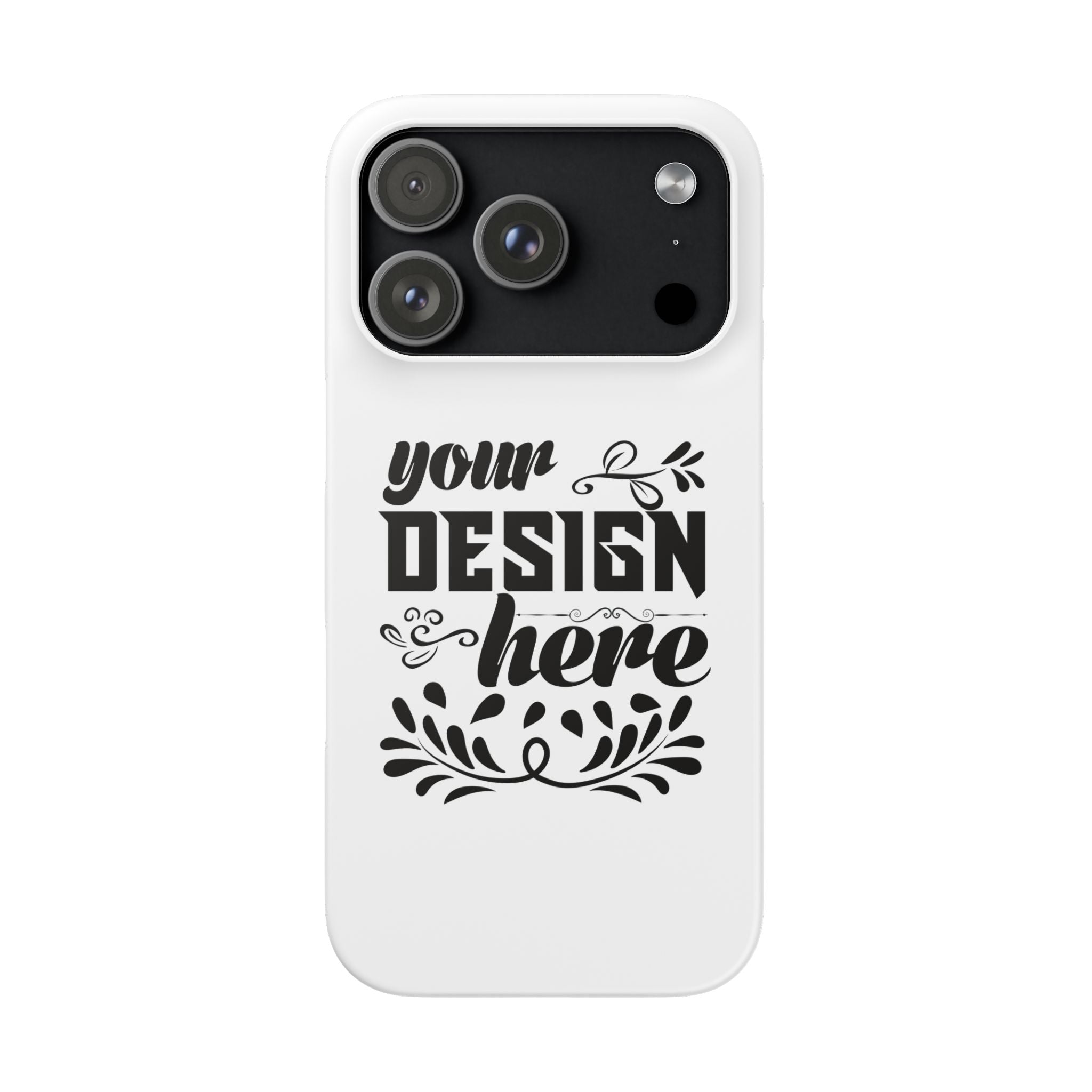 Customizable Snap Phone Case Slim Lightweight Polycarbonate Gloss Or Matte