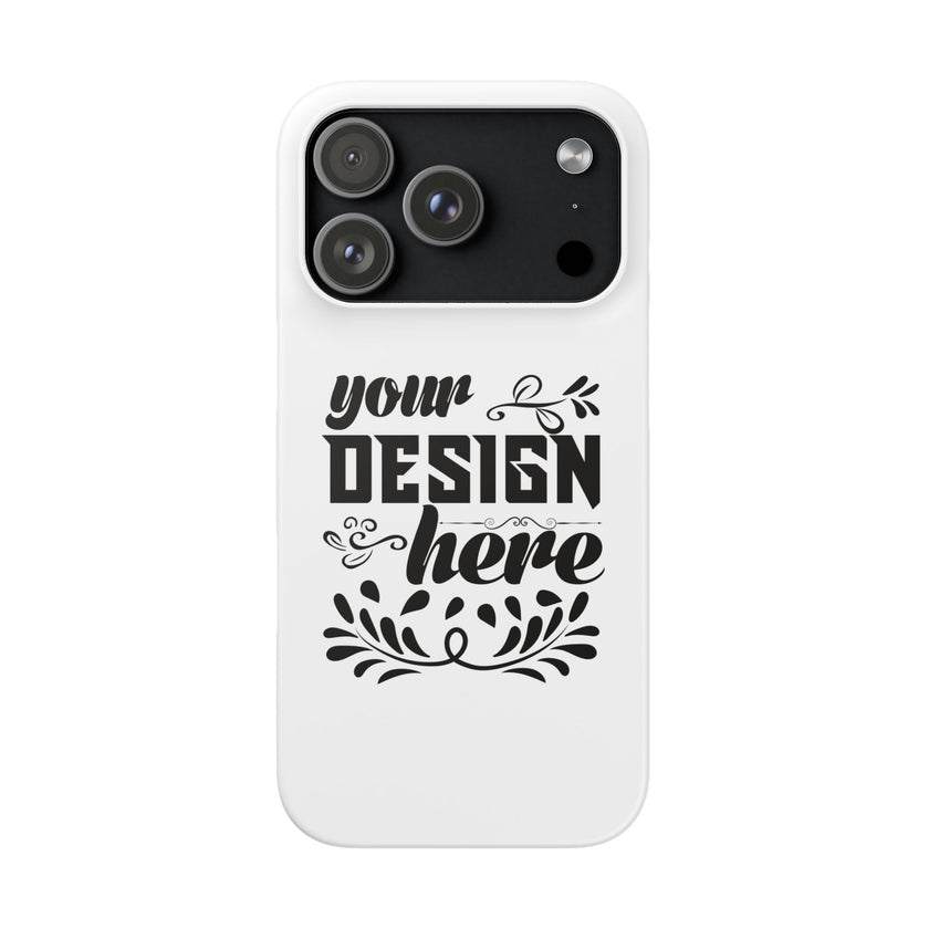 Customizable Snap Phone Case Slim Lightweight Polycarbonate Gloss Or Matte