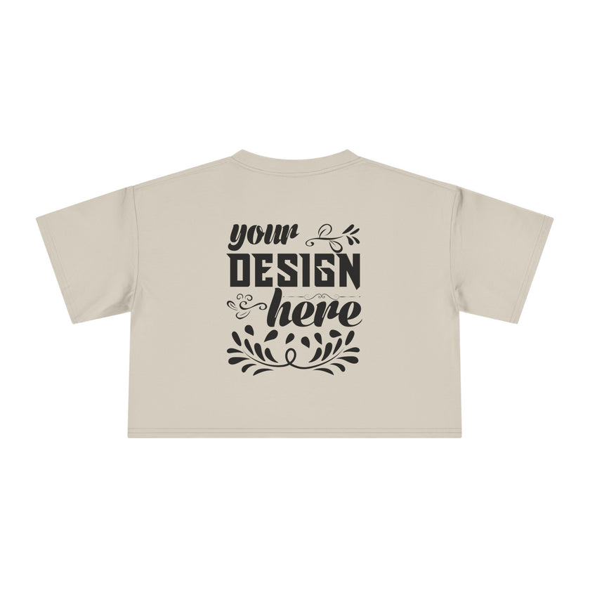 Customizable AS Colour 4062 Womens Crop Tee Dropped Shoulder