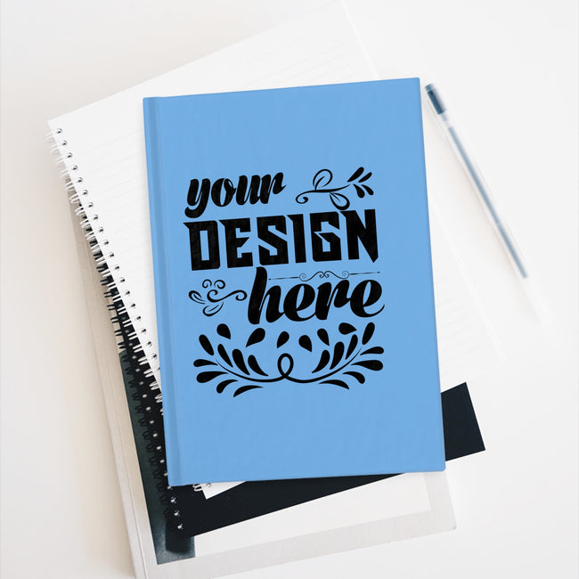 Customizable Hardcover Blank Journal with Matte Cover and Wrap Print