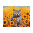 Generic Jigsaw Puzzle | Sunflower Cat Illustration Graphic Print