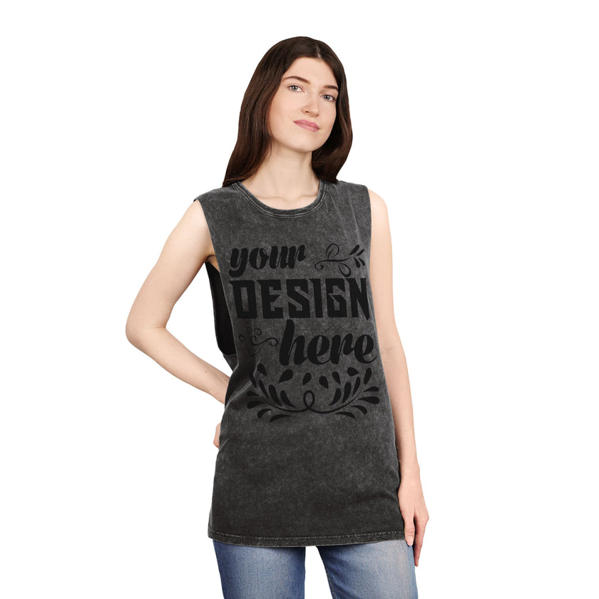 Customizable AS Colour 5039 Unisex Stonewash Tank Top