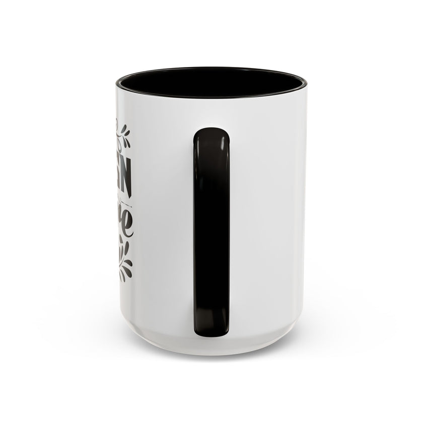 Customizable Glossy Ceramic Accent Mug 11oz and 15oz