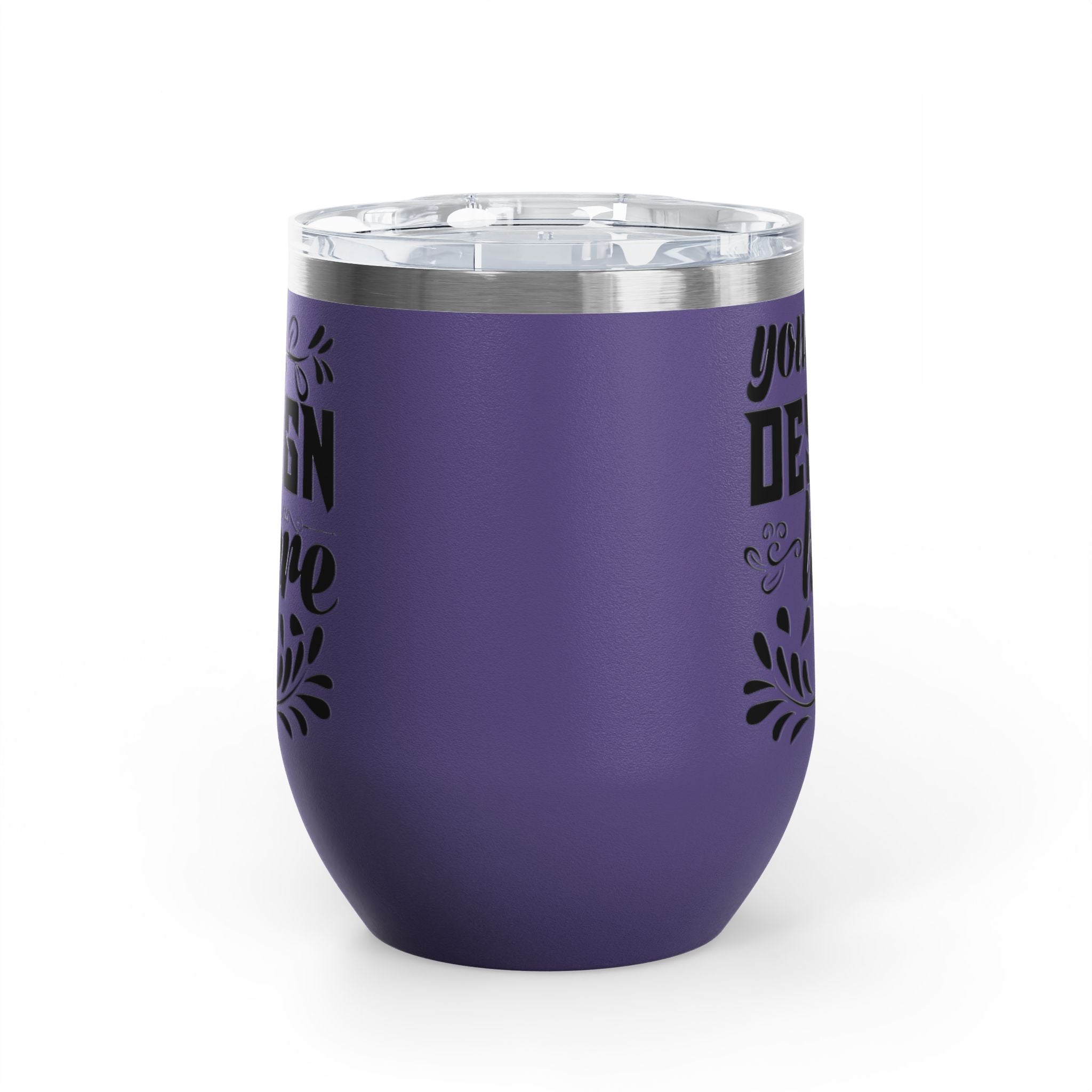 Customizable Polar Camel 12oz Stainless Steel Wine Tumbler Cup Lid