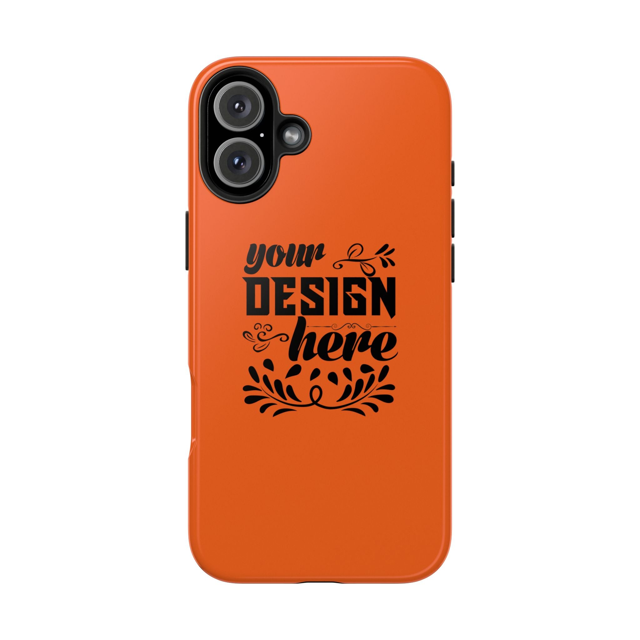 Customizable Tough Phone Case Glossy Dual Layer Wireless Charging